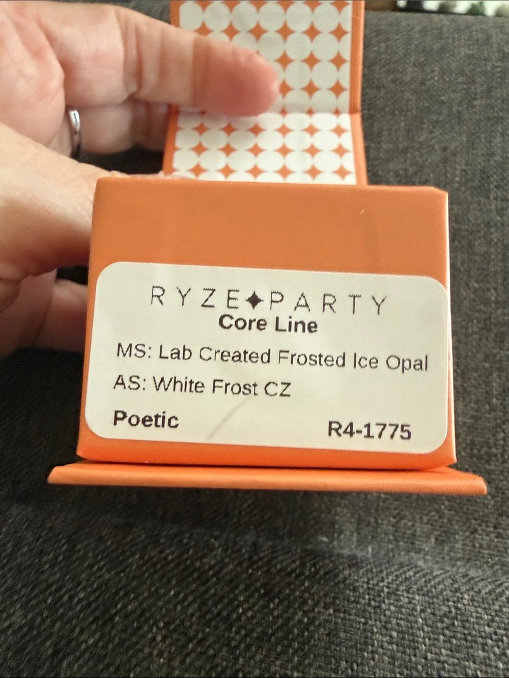 Ryze Party .925 sterling silver size 8 ring